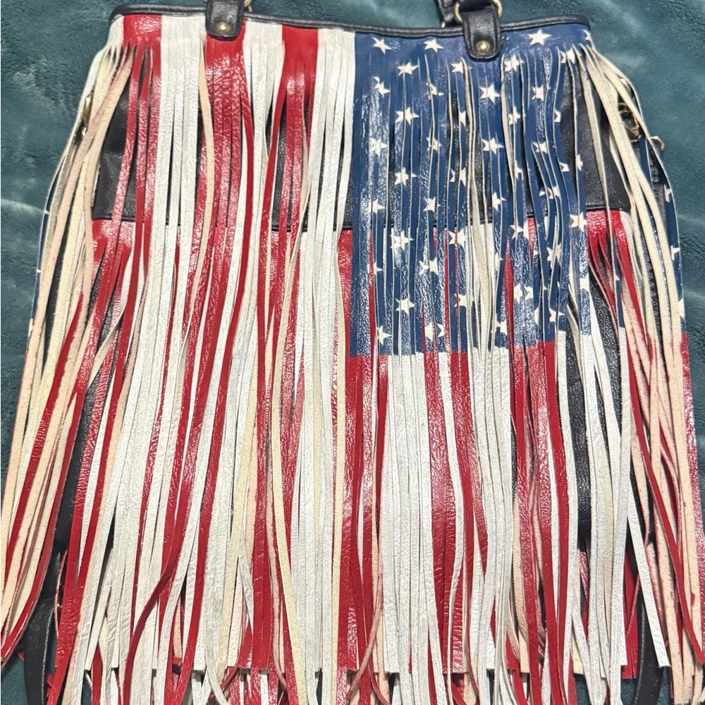 Patriotic Fringe Purse